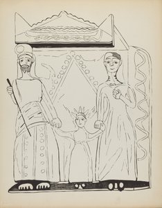 Plade 28: Den hellige familie: Fra porteføljen "Spanske koloniale designs i New Mexico" af American 20th Century