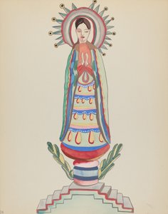 Plade 34: Our Lady of Light: Fra porteføljen "Spanish Colonial Designs of New Mexico af American 20th Century