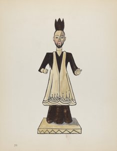 Plade 39: Saint John Nepomuk: Fra porteføljen "Spanish Colonial Designs of New Mexico" af American 20th Century