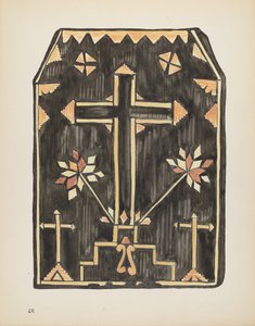Plade 46: Straw Applique Design: Fra Portfolio "Spanish Colonial Designs of New Mexico" af American 20th Century