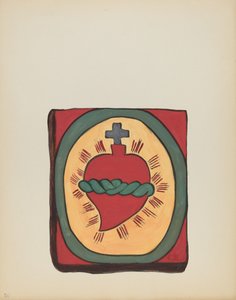 Plade 50: Sacred Heart: Fra porteføljen "Spanish Colonial Designs of New Mexico" af American 20th Century