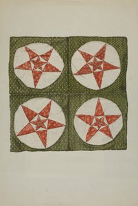 Quiltblokke - Applique Star af American 20th Century