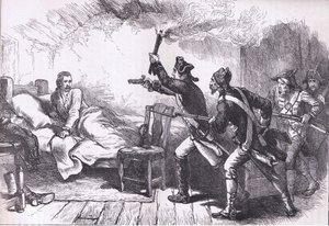 Arrest of General Westcott, illustration fra Cassells History of the United States udgivet af Cassell, Petter & Galpin, ca. 1900 (litho) af American English school
