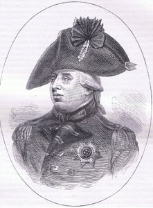 King George III, illustration fra Cassells History of the United States udgivet af Cassell, Petter & Galpin, ca. 1900 (litho) af American English school