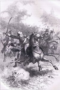 Anklagen for Pulaski, illustration fra Cassells History of the United States udgivet af Cassell, Petter & Galpin, ca. 1900 (litho) af American English school