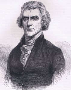 Thomas Jefferson, illustration fra Cassells History of the United States udgivet af Cassell, Petter & Galpin, ca. 1900 (litho) af American English school