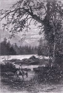 View of North Carolina, illustration fra Cassells History of the United States udgivet af Cassell, Petter & Galpin, ca. 1900 (litho) af American English school