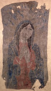Maleri af en madonna, Pueblo-indianer af American Native