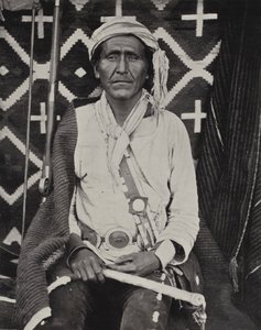 En Navajoe Indian (B/W -foto) af American Photographer (after)