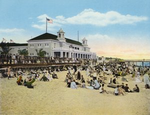 Badestrand og kasino, Palm Beach, Florida (foto) af American Photographer (after)