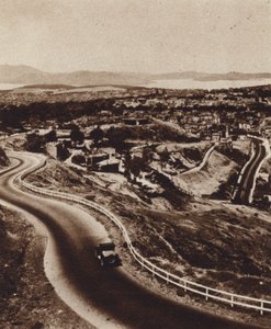 Californien: San Francisco fra Twin Peaks (s/h-billede) af American Photographer (after)