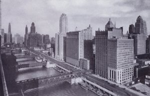 Chicago: Wacker Drive og Chicago River Bridges (s/h foto) af American Photographer (after)