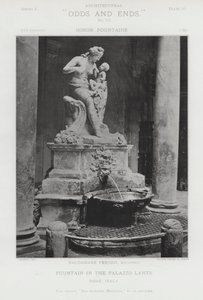 Springvand i Palazzo Lante, Rom, Italien (s/h foto) af American Photographer (after)
