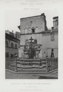 Springvand på Piazza Vittorio Emanuele, Viterbo, Italien (s/h foto) af American Photographer (after)