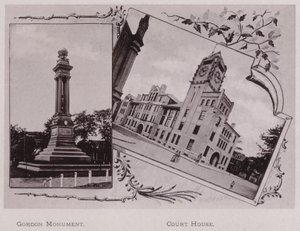 Gordon Monument; Court House (s/h-billede) af American Photographer (after)
