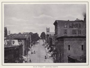 Jamestown, NY: Main Street, ser mod nord (s/h-billede) af American Photographer (after)