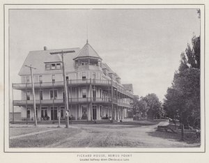 Jamestown, NY: Pickard House, Bemus Point (s/h-billede) af American Photographer (after)