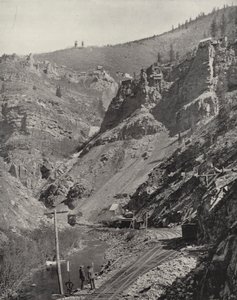 Miner i Eagle River Canyon, Colorado (s/h-billede) af American Photographer (after)