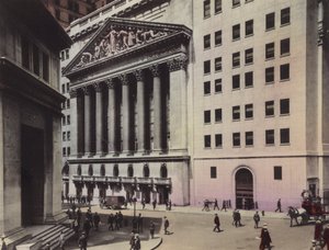 New York: J P Morgan og Co; New York Stock Exchange (foto) af American Photographer (after)