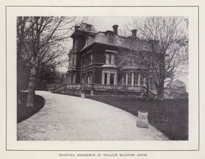 Newport, Rhode Island: Beaulieu, William Waldorf Astors bopæl (s/h-billede) af American Photographer (after)