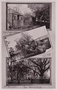 Gamle slavehytter; Gammel Mølle; Ved Porten; Eremitagen (s/h foto) af American Photographer (after)