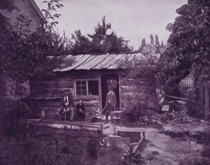 Ældste hus i Salt Lake City, Utah (s/h-billede) af American Photographer (after)