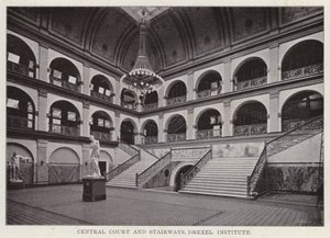 Philadelphia: Central Court and Stairways, Drexel Institute (s/h foto) af American Photographer (after)