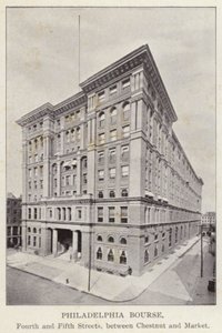 Philadelphia: Philadelphia Bourse, Fourth and Fifth Streets, mellem Chestnut og Market (s/h foto)