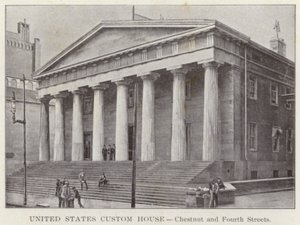 Philadelphia: United States Custom House, Chestnut and Fourth Streets (s/h-billede) af American Photographer (after)