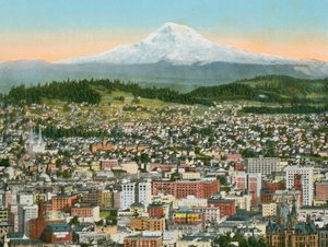 Portland, Oregon, Mount Hood i afstand (foto) af American Photographer (after)
