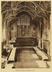 Princeton University: Interiør af Proctor Memorial Hall (s/h foto)