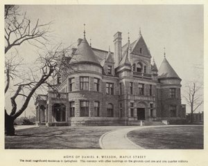 Springfield, Massachusetts: Daniel B Wessons hjem, Maple Street (s/h-billede) af American Photographer (after)