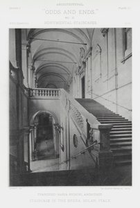 Trappe i Brera, Milano, Italien (s/h foto) af American Photographer (after)