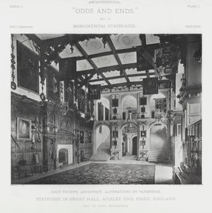Trappe i Great Hall, Audley End, Essex, England (s/h foto) af American Photographer (after)