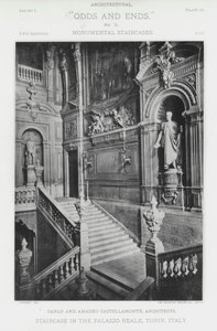 Trappe i Palazzo Reale, Torino, Italien (s/h foto) af American Photographer (after)