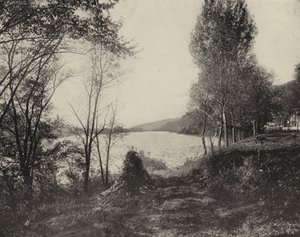 Delaware-floden ved Milford, New Jersey (s/h-billede) af American Photographer (after)
