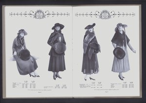 Opslag på to sider fra The Theatre of Fur Fashion (s/h-billede) af American Photographer (after)