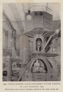 Allis-Chalmers-dampmaskine med 5000 hestekræfter, St Louis-udstillingen af American Photographer