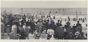 Stranden ved Far Rockaway, den sydligste grænse for Queens bydel (s/h foto) af American Photographer
