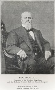 Ben Holladay (1824-77) (s/h-foto) af American Photographer
