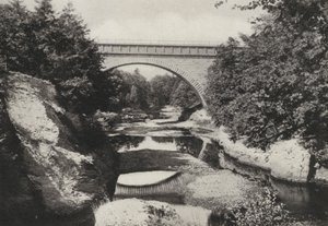 Boston: Echo Bridge, Newton Upper Falls, Newton (s/h-foto) af American Photographer