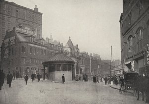 Boston: Scollay Square og indgangen til East Boston Tunnel (s/h-foto) af American Photographer