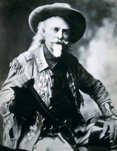 Buffalo Bill (1846-1917) (s/hvid foto) af American Photographer