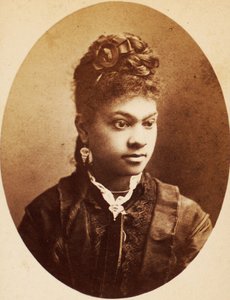 Carte de visite af ung afroamerikansk kvinde, ca. 1870