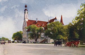 Chicago: Den tyske bygning, Jackson Park (farvefoto) af American Photographer