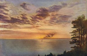 Chicago: Solnedgang på Lake Michigan (farvefoto) af American Photographer
