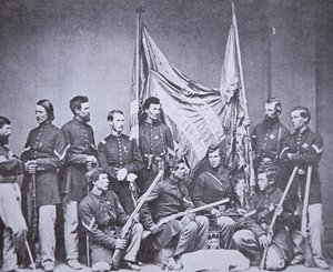 Farvefest af det 7. Illinois Infantry (s/h-billede) af American Photographer