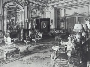 Tegnestue i Astor-familiens hus, Fifth Avenue, New York af American Photographer