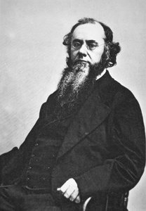 Edwin M. Stanton (1814-69) (s/hvid foto) af American Photographer