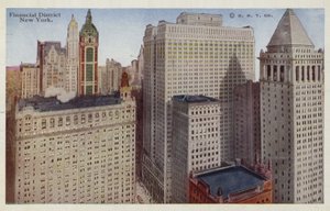 Financial District, New York City, USA (foto i farver) af American Photographer